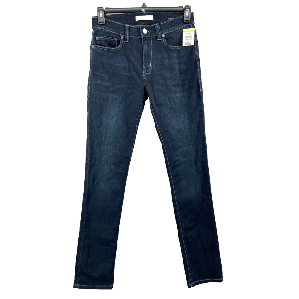Fidelity Jeans Women’s Sz 30 Torino Slim Straight Leg Dark Wash Mid Rise Pockets